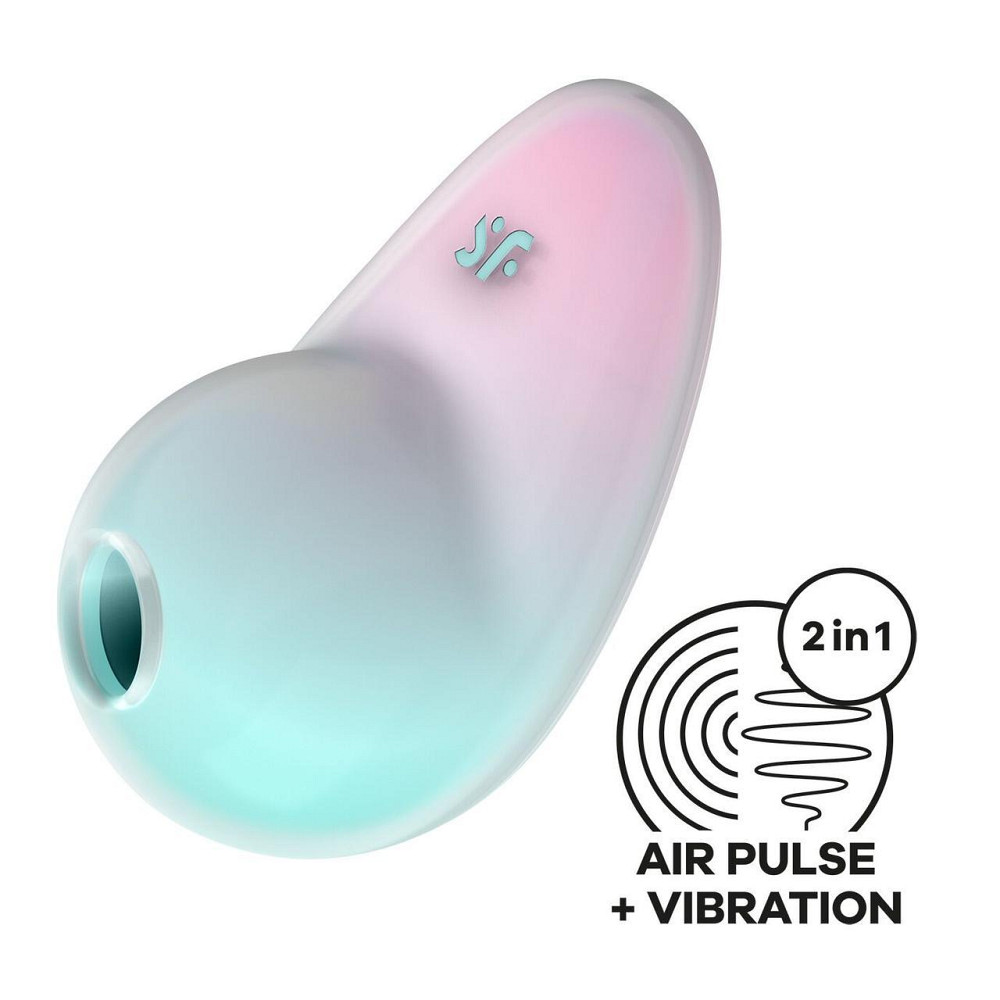 Вакуумний стимулятор з вібрацією Satisfyer Pixie Dust Mint/Pink Sex Aura Київ - фото 1