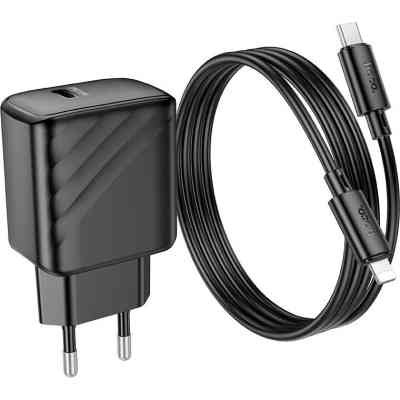 Зарядний пристрій HOCO CS22A Value USB-C PD30W + cable USB-C to Lightning Black (6942007609920) Вінниця