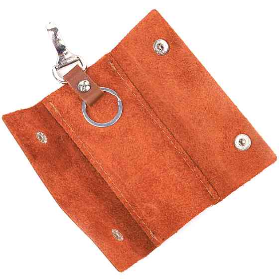 Добротна ключниця у глянцевій шкірі Україна GRANDE PELLE 16722 Світло-коричнева Київ