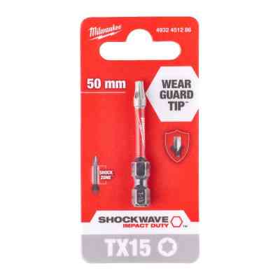 Набор бит Milwaukee SHOCKWAVE, TX15, 50мм 1шт (4932451286) Винница