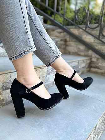 Туфлі жіночі STILLETA чорні еко-замша каблук 9см 36р (A087B-M1373-1) Коломыя