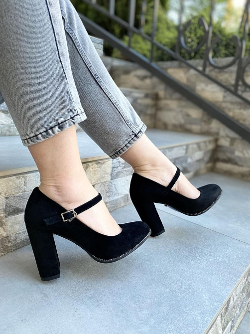 Туфлі жіночі STILLETA чорні еко-замша каблук 9см 36р (A087B-M1373-1) Коломыя - изображение 4