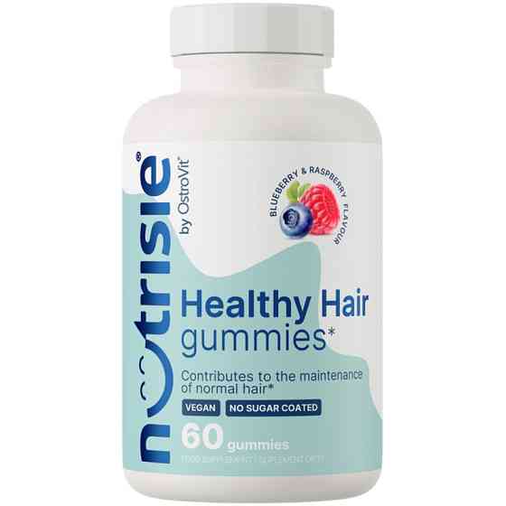 Вітаміни для здоров'я волосся Ostrovit Nutrisie Healthy Hair gummies 60 gummies (Blueberry &amp; raspberry) Луцьк
