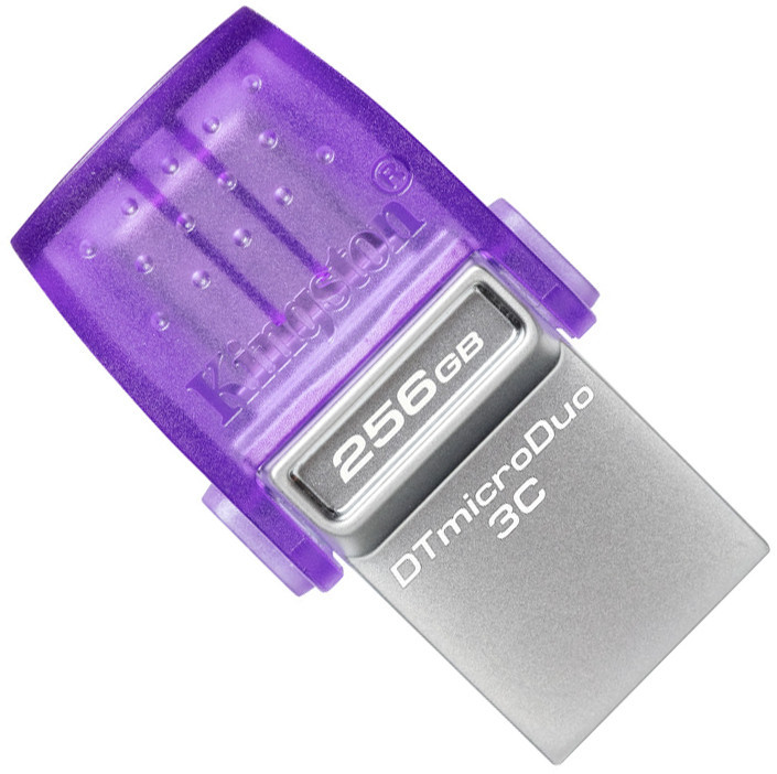 Флеш-накопичувач Kingston USB 3.2 DT microDuo 3C 256GB (Type-A/Type-C) (200Mb/s) Киев - изображение 3