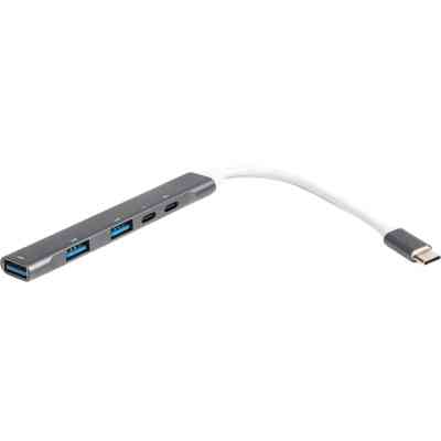 Концентратор Maxxter USB-C to 1xUSB 3.0 + 2xUSB 2.0 + 1xUSB-C PD100W + 1xUSB-C (HU3C-4P1PD-01) Винница