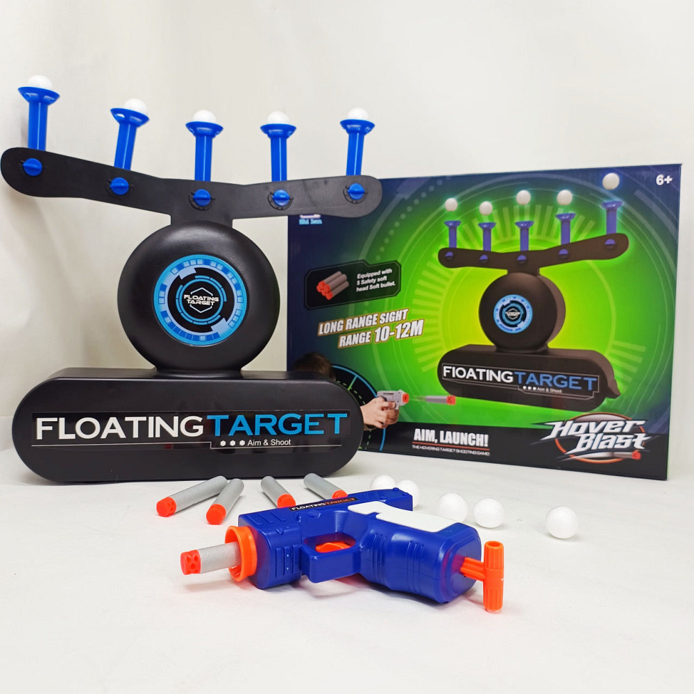 Игровой набор Воздушный тир Ховербласт/стрельба по парящим мишеням (Летающие мишени), бластер и 5 пуль XN-18 Львов - изображение 5