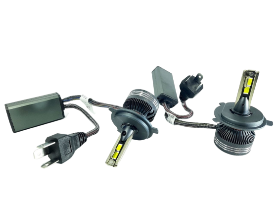 Комплект светодиодных LED ламп Sanvi V2 H4 (P43t) Canbus 65W 16000Lm 5500K 12V Харьков