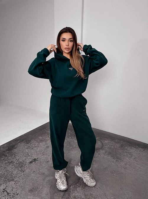 Женский теплый костюм, из флис полара L-XL, смарагд Одеса - фото 1