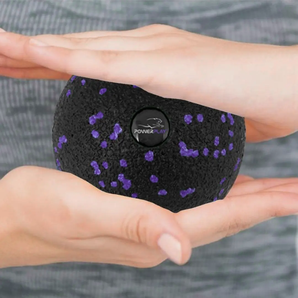 Масажний м'яч PowerPlay PP-4350 Epp Massage Ball (d8) Чорно/Фіолетовий Каменское - изображение 5