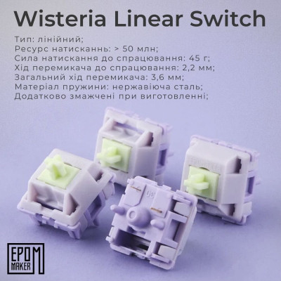 Клавиатура Epomaker Shadow-X 70 Wisteria Linear Switch Hot-Swap LCD Screen RGB Wireless/Bluetooth/USB UA White (SHX-W-WL) Винница - изображение 12