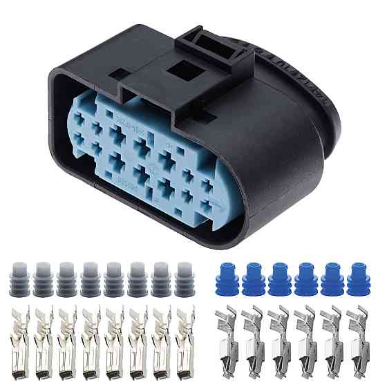 Роз'єм конектор 14-кон., Фара Головного Света, 1719105-2, Америка універс., Освітлення, Ford, Tesla Київ