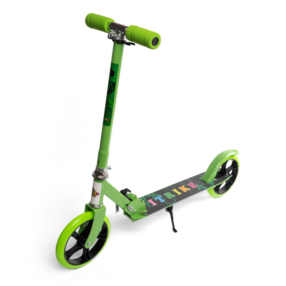 Самокат дитячий двоколісний складаний iTrike SR2-010-4 самокат для дітей від 5 років Зелений Кам'янець-Подільський - фото 1