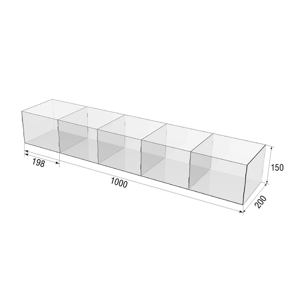 Диспенсер EKOSTAR для цукерок, снеків, горіхів, сухофруктів 5 комірок Київ - фото 3