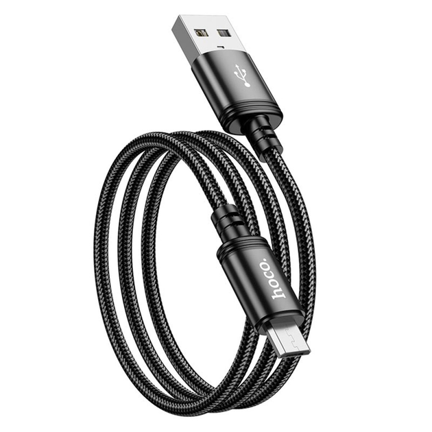 Кабель HOCO X89 Wind charging data cable Micro Black Одеса - фото 5