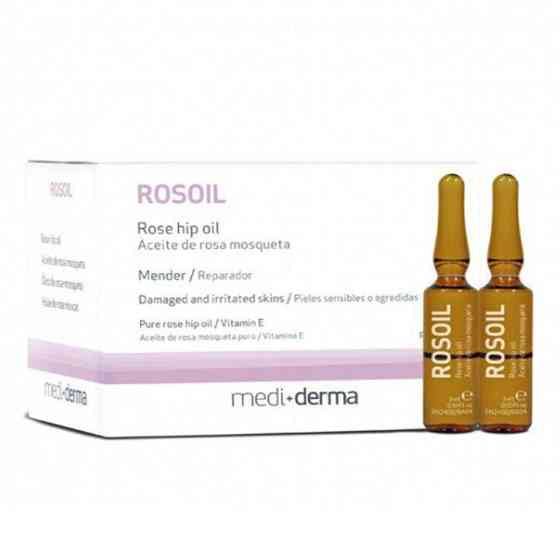 Восстанавливающие ампулы (масло шиповника – 95%) Rose Hip Oil Ampoules рН 5,5 Medi+derma, 6х3 мл Днепр
