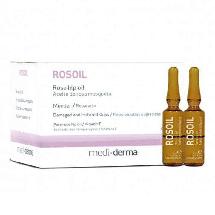 Відновлюючі ампули (олія шипшини - 95%) Rose Hip Oil Ampoules рН 5,5 Medi+derma, 6х3 мл Дніпро - фото 1