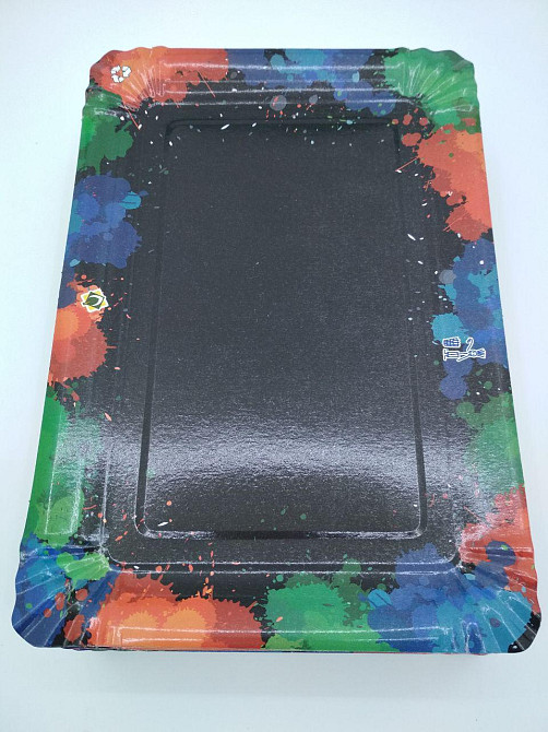 Паперова тарілка з малюнком 100 шт. 15*22 см "No 4" Ніч (1 пачка) Харків - фото 3