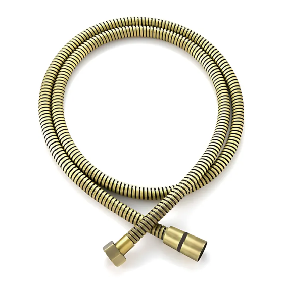 Шланг для душу KOER KB-0801-150-12 BRUSHED GOLD обплітка нерж.150 см, колір матове золото  ( 14811 ) Харків