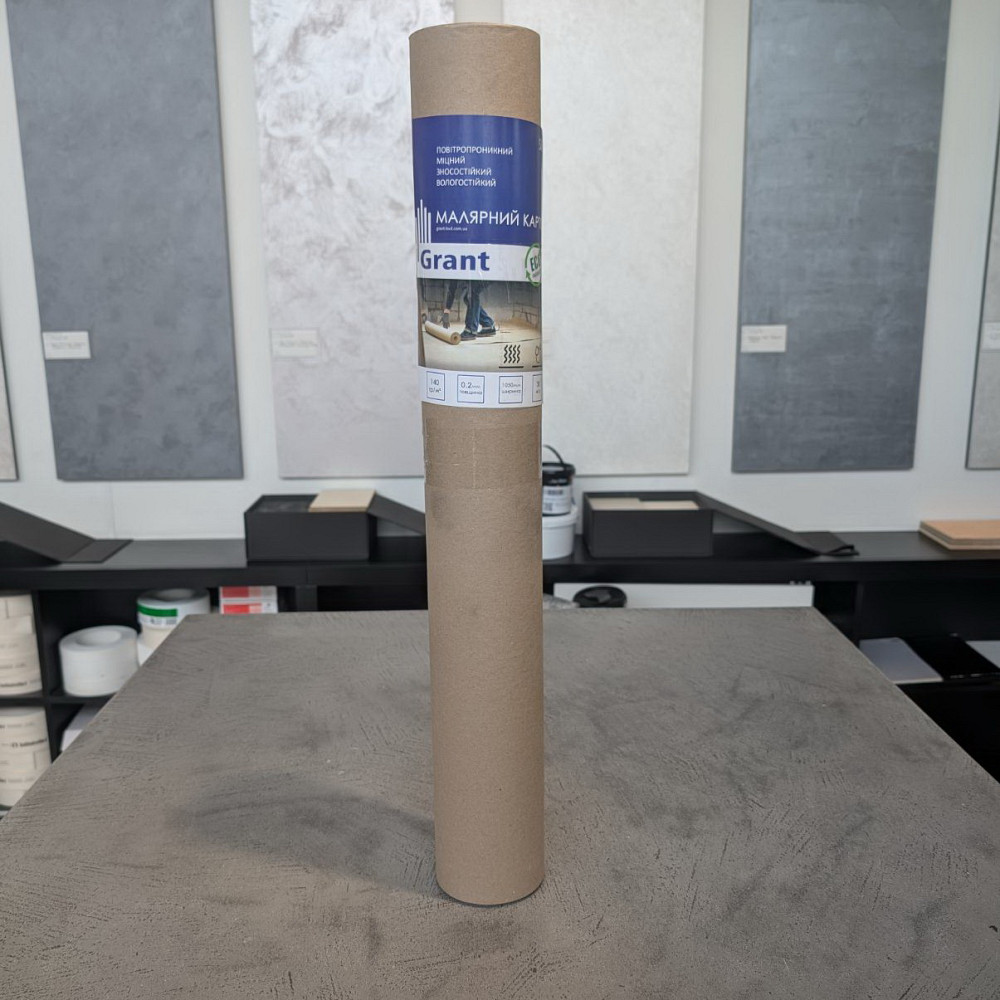 Картон малярний вологостійкий GRANT "Slim" 130 гр/м² 0.2*800 мм (30 м.п.) Київ - фото 3