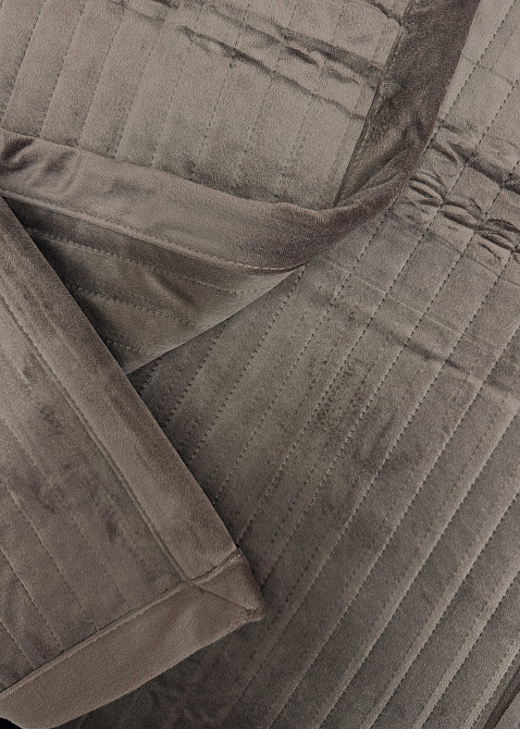 Покривало велюрове Кing Size 220х240 см колір венге (85-210) Київ - фото 2