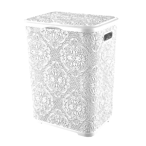 Кошик для білизни 60л 425*370*563мм білий Lace ELIF Житомир - фото 1