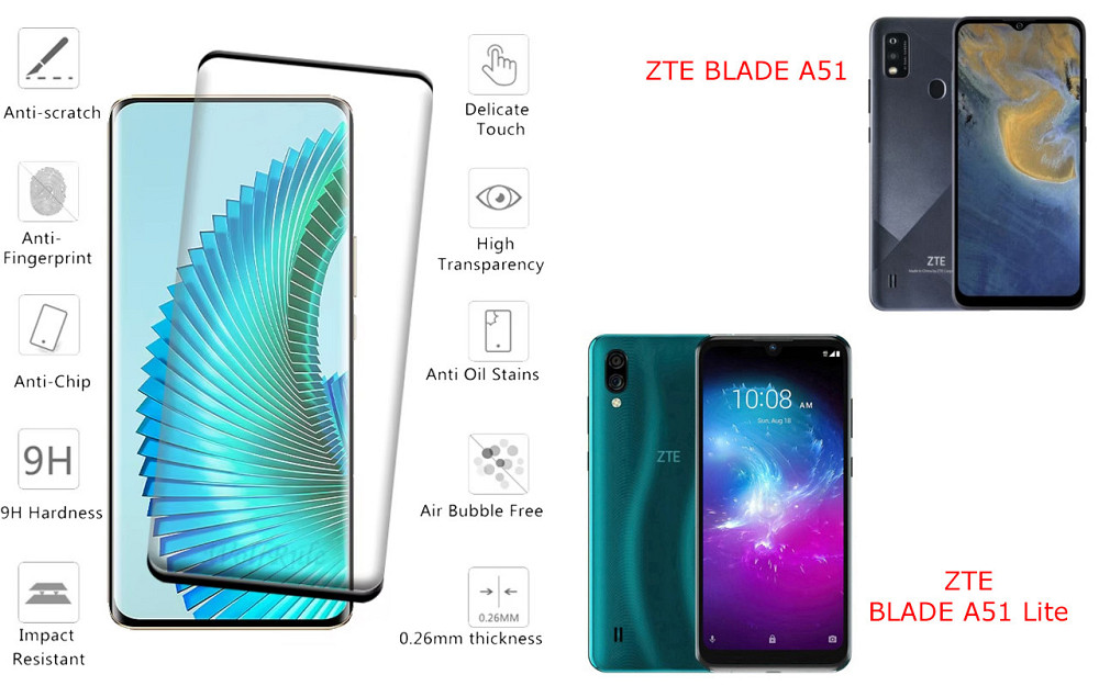 Захисне скло HyperGlass Pro для ZTE BLADE A51, BLADE A51 Lite – максимальна чутливість та захист Київ - фото 2