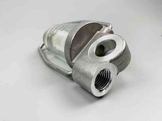 Фільтр універсальний багаторазовий скляна колба кріплення М14х1.5 мідна сітка нержавіюча сталь Мукачево