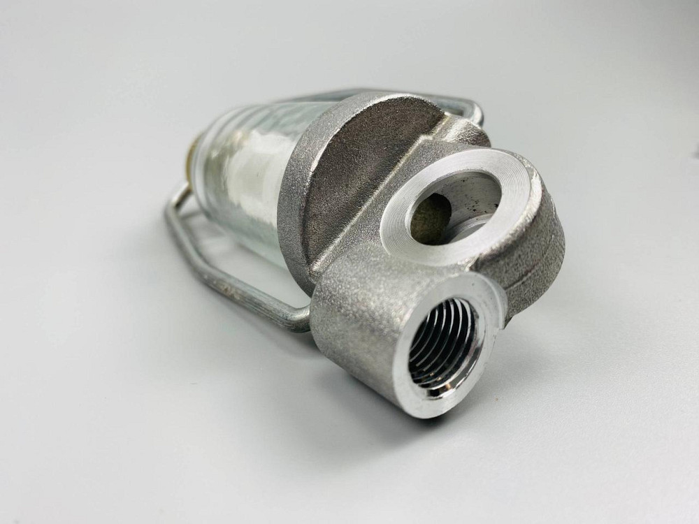 Фільтр універсальний багаторазовий скляна колба кріплення М14х1.5 мідна сітка нержавіюча сталь Мукачево - фото 2