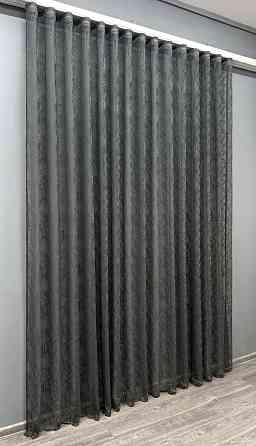 Тюль VR-Textil 1974т Жакард Графітовий 400х270 см (42-1009) Київ