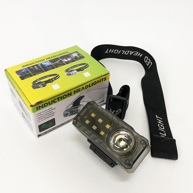 Потужний ліхтар для риболовлі YJ-A06-LED+6SMD, Ліхтар з фіксацією на голові, Ліхтарик діодний налобний MV-89 Київ - фото 8