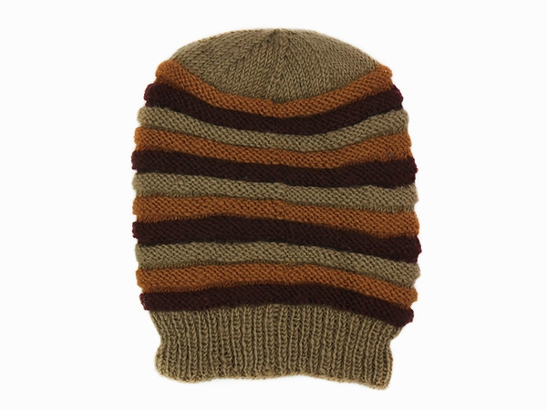 В'язана чоловіча шапка з вовни Київ - фото 2