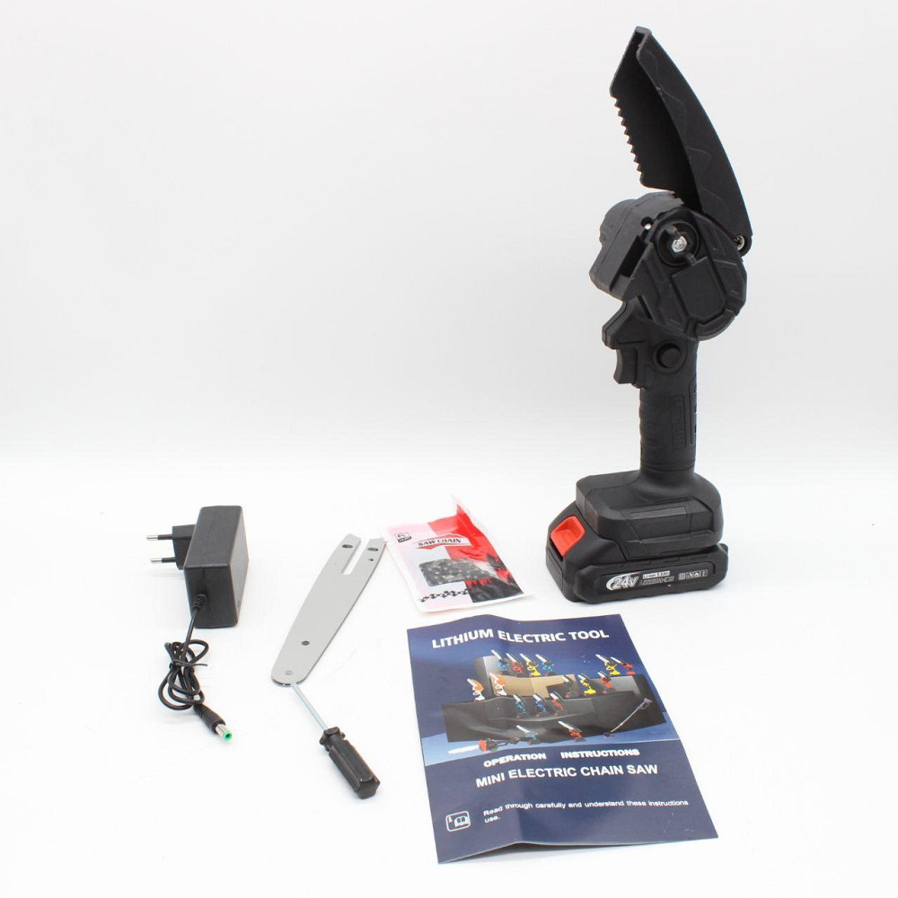 Акумуляторна ланцюгова пилка 6'' + 1 АКБ 24В SBR Київ - фото 10