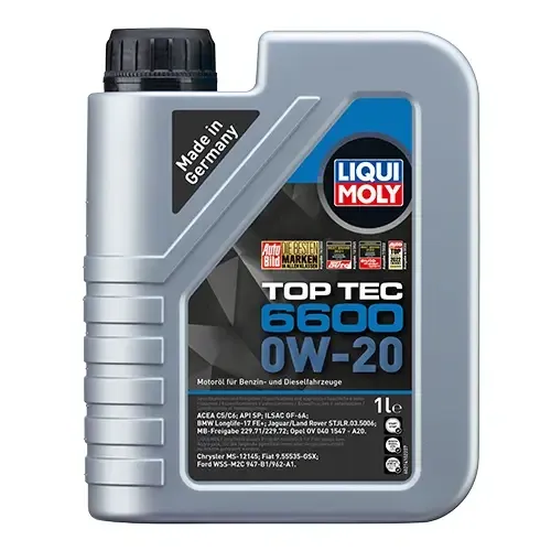 LIQUI MOLY 21410 Top Tec 6600 SAE 0W-20 — Синтетична моторна олива нового покоління | Максимальний захист сучасних бензинових та д Ковель