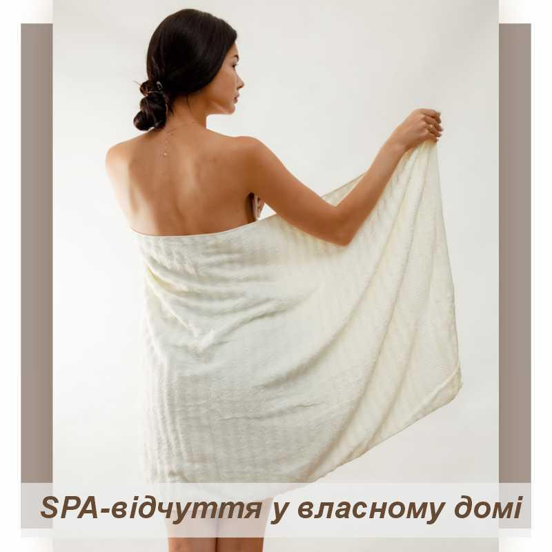 Набор Полотенец Lovely Svi - Комплект Банных Полотенец 3 шт: 70 x 140 см, 50 x 90 см, 33 x 33 см Бежевый Киев - изображение 8