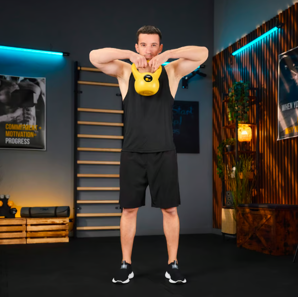 Гиря вінілова 6кг Trex Sport TX-006CKB жовта Киев - изображение 8