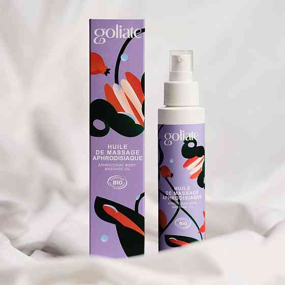 Масажна олія Goliate Huile De Massage Aphrodisiaque 100 мл, органічна, зігрівальний ефект Sex Aura Київ