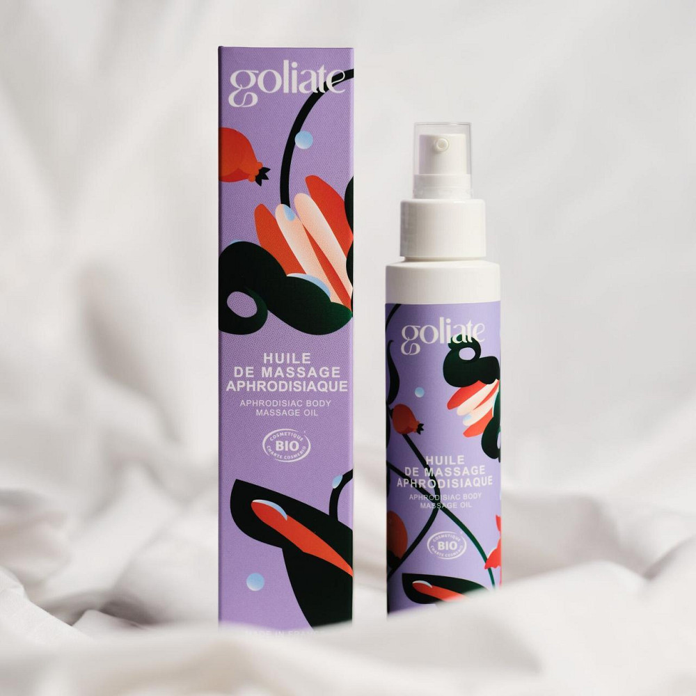 Масажна олія Goliate Huile De Massage Aphrodisiaque 100 мл, органічна, зігрівальний ефект Sex Aura Київ - фото 3