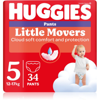 Підгузки Huggies Little Movers/Pants 5 (12-17 кг) для хлопчиків 34 шт (5029053564289) Вінниця - фото 1