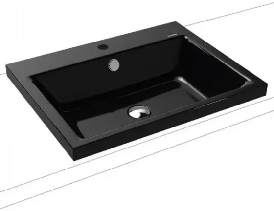 Раковина  Kaldewei Puro 60X46Cm Czarny Mat (900406013676) Киев