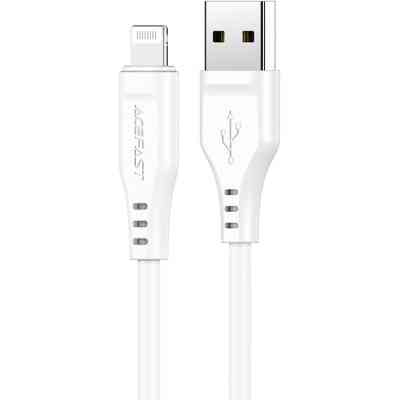 Дата кабель USB 2.0 AM to Lightning 1.2m 2.4A TPE C3-02 White Acefast (6974316280835) Вінниця