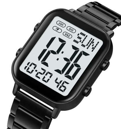 Чоловічий наручний годинник Skmei 2259 (Чорний з білим) Вінниця