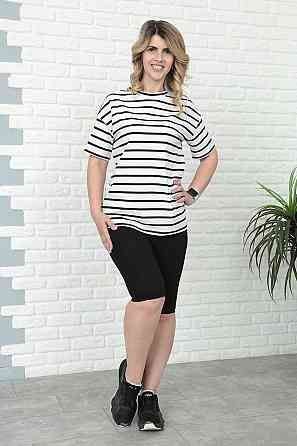 Костюм з велосипедками "Balance" оптом | Батал | Розпродаж моделі Чорний, 50-52 Київ