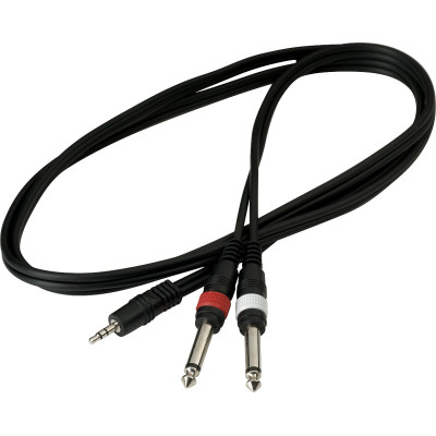 Інсертний кабель RockCable Patch Cable - 2 x TS Jack to TRS MiniJack (1.5m) (RCL 20912 D4) Вінниця - фото 2