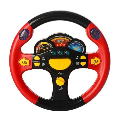 Дитячий автотренажер "Я теж рулю" 7737 музичний  Червоний Вінниця - фото 1