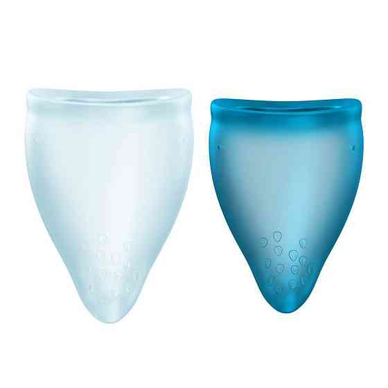 Набір менструальних чаш Fun Factory FUN CUP EXPLORE KIT, 2 шт, Multicolored Turquoise, об’єми 20 та 30 мл Sex Aura Київ