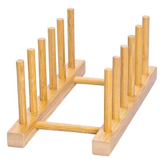 Дерев'яна підставка для тарілок і кришок на кухню Київ