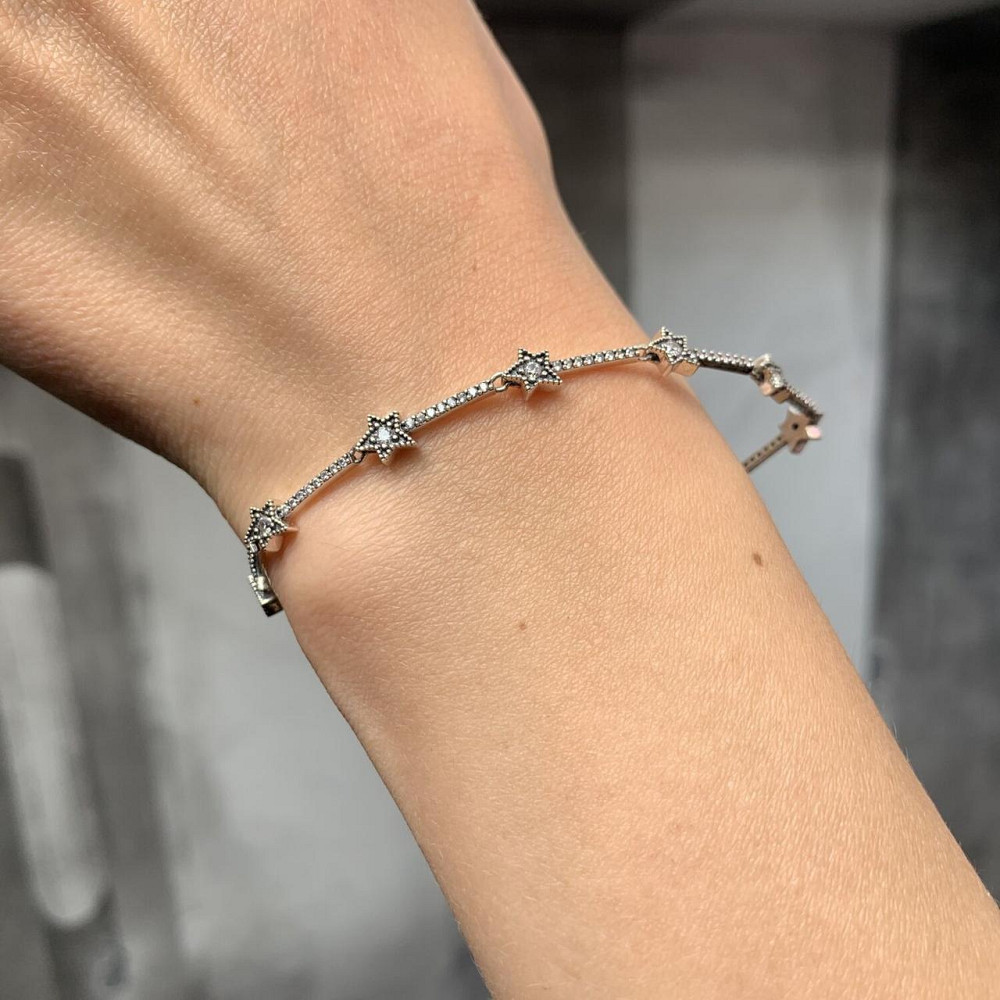 Серебряный браслет для шармов Пандора 