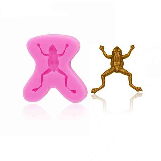 Силіконова форма Жаба 36 на 37 мм рожевий Київ