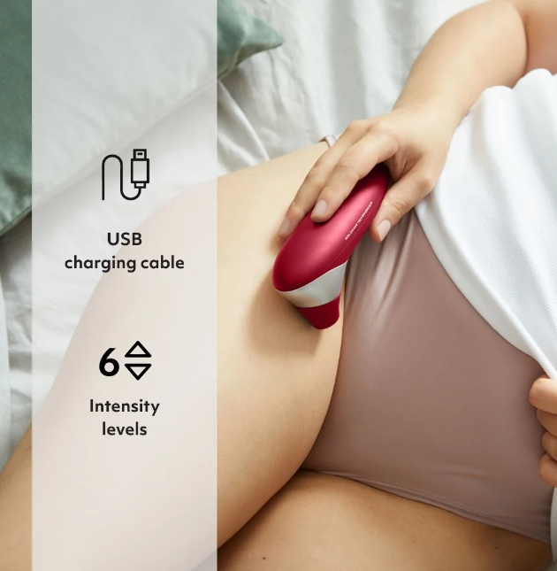 Вакуумний безконтактний кліторальний вібратор Womanizer PRO40 з технологією Pleasure Air, водонепроникний Київ - фото 6