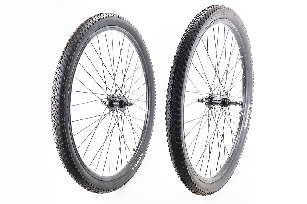 Колеса 29" переднє+заднє, з шинами KENDA, Disk-brake, обід алюм., втулка 14Gx36H, під вільнобіг, кріпл. ексцентрик Київ - фото 2